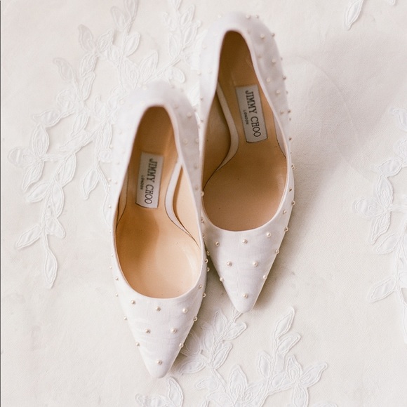 jimmy choo pearl shoes